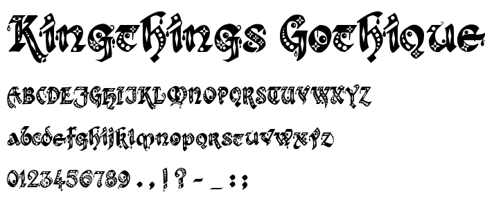 Kingthings Gothique police